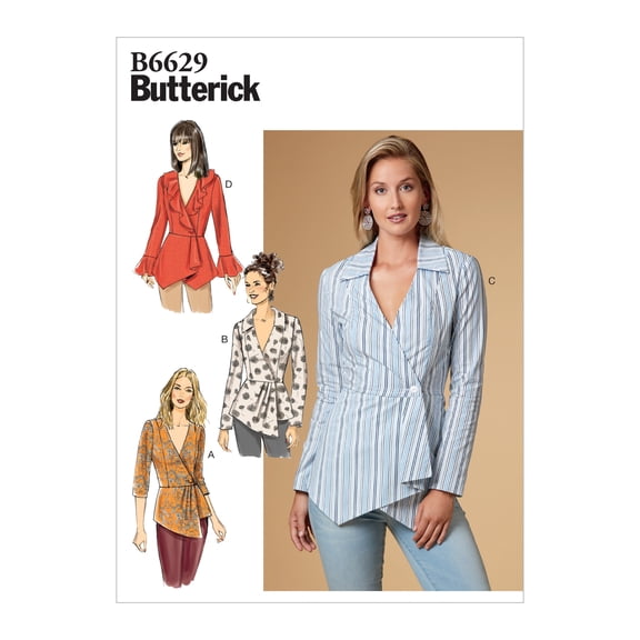 Butterick Pattern Misses' Top Sizes 14-16-18-20-22