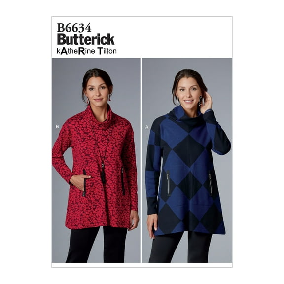 Butterick Pattern Misses' Tunic Sizes L-XL-XXL