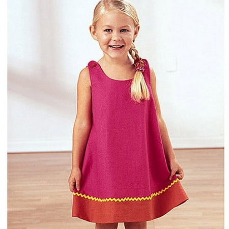 Butterick Pattern Toddler's and Children's Dress, (1, 2, 3)