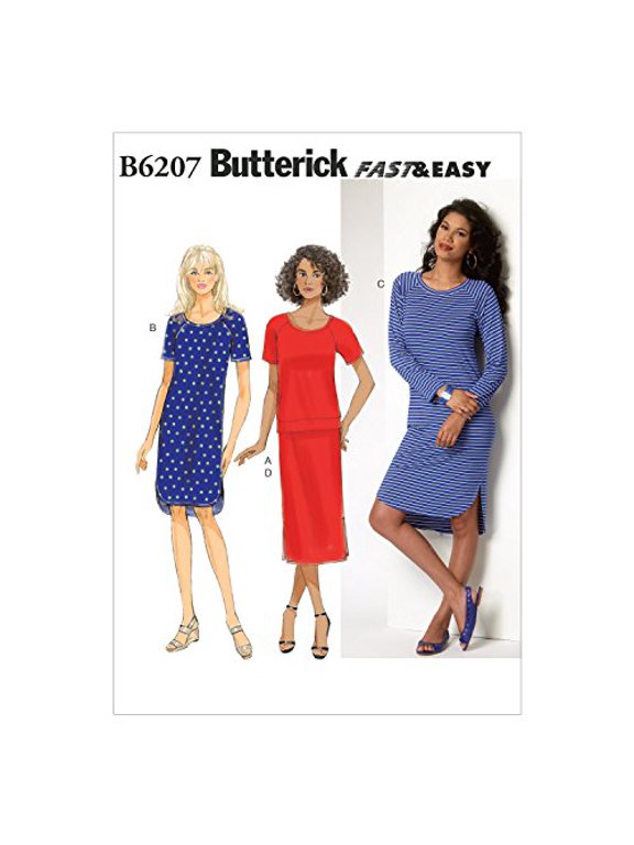 Butterick Paper Sewing Pattern 6207 - Dresses and Skirts and Tops for Women