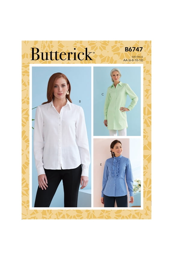 Butterick Sewing Pattern 6747 Shirts