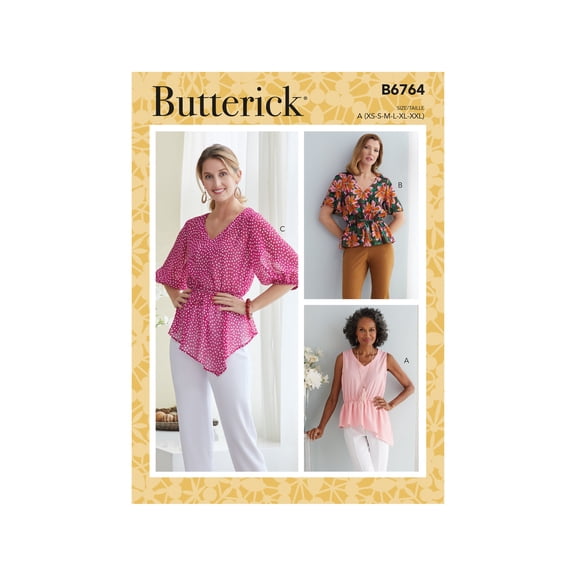 Butterick Sewing Pattern 6764 Tops