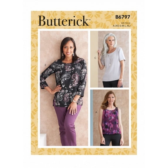 Butterick Sewing Pattern 6797 Tops