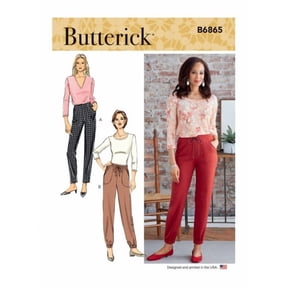 Butterick Sewing Pattern 6865 Trousers A (XS-S-M-L-XL-XXL)