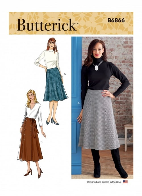 Butterick B6178 Misses' Culottes Sewing Pattern - Sizes 6-14, Includes Waistband, Pockets & Back Zipper