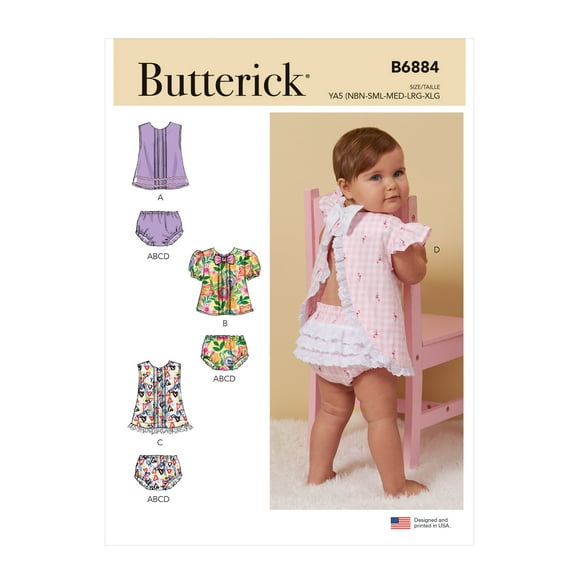 Cartamodello Butterick B6905 | Abito Bambino Taglie NB - XL | Cucito Facile Estate - 4
