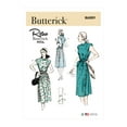 thumbnail image 1 of Butterick Sewing Pattern 6889 - Misses' Side-Buttoning Dress, Size: F5 (16-18-20-22-24), 1 of 4