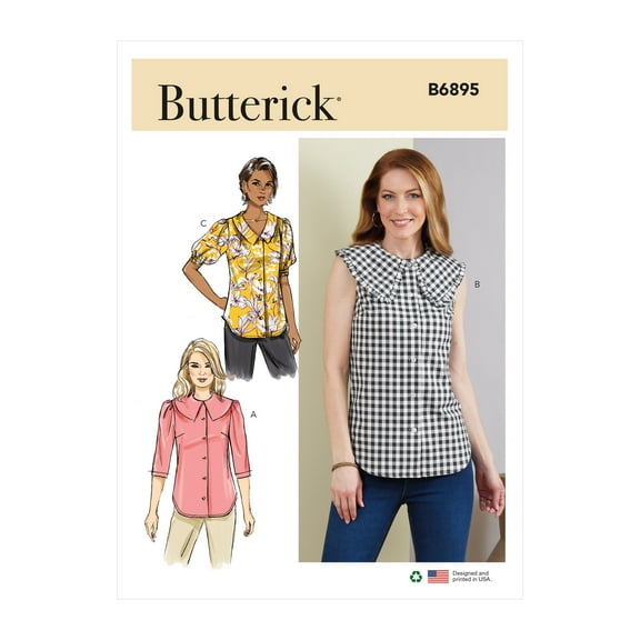 Butterick Sewing Pattern 6895 - Misses' Top, Size: B5 (8-10-12-14-16)