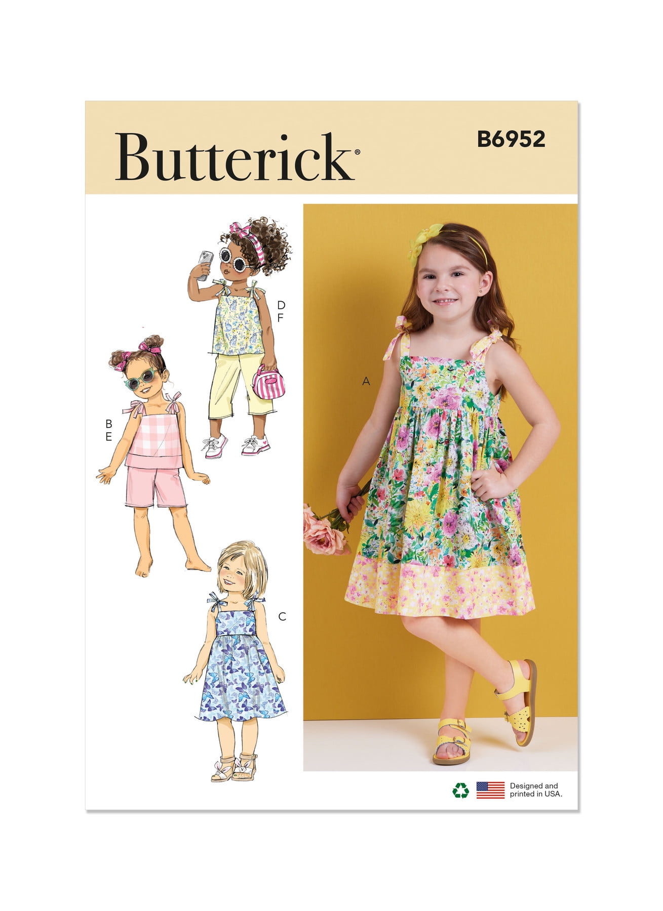 butterick dress patterns 6704 Misses' & Sash For girls size 14 Butterick Spring Pattern Drop --