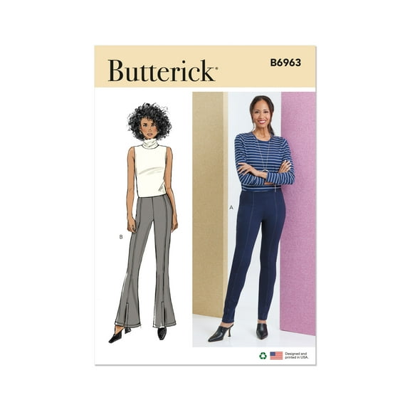 Butterick Sewing Pattern 6963 - Misses' Pants, Size: P5 (12-14-16-18-20)
