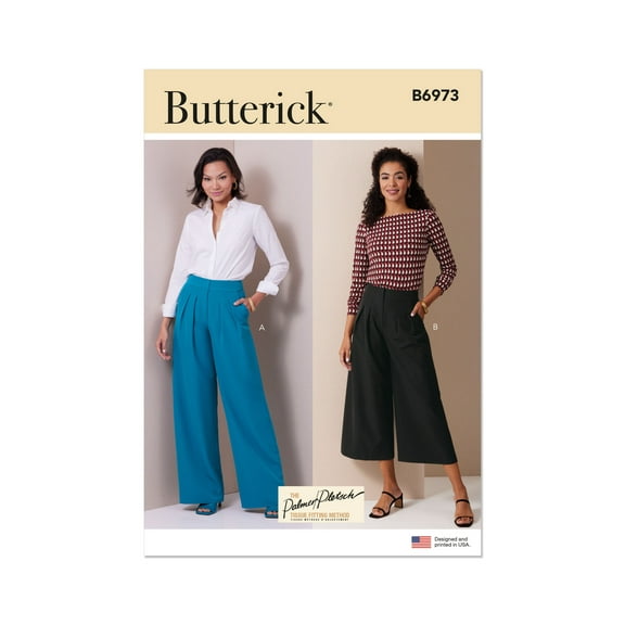 Butterick Sewing Pattern 6973 - Misses' Pants by Palmer/Pletsch, Size: Y5 (18-20-22-24-26)