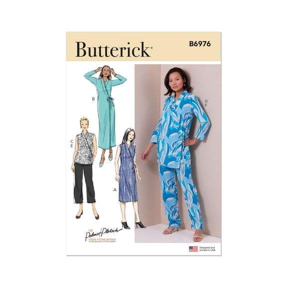 Butterick Sewing Pattern 6976 - Misses' Lounge Set by Palmer/Pletsch, Size: B5 (8-10-12-14-16)