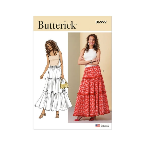 Butterick Sewing Pattern 6999 - Misses' Skirts, Size: K5 (8-10-12-14-16)