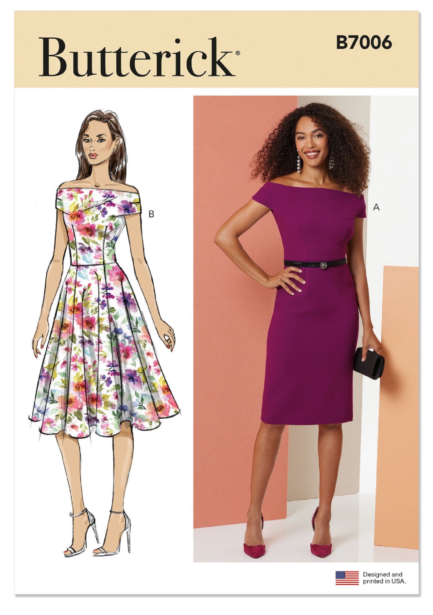 Butterick Sewing Pattern 7006 - Misses' Dresses, Size: K5 (8-10-12-14-16) -  Walmart.com