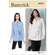 Butterick Sewing Pattern 7079 - Misses Wrap Tops, Size N510-18