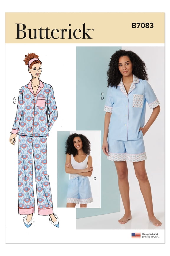 Sewing Pattern 7083 - Misses' Pajamas, Size: A(XS-XXL)