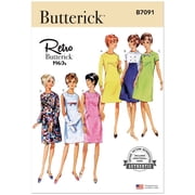 Butterick Sewing Pattern 7091 - 1960s Misses' One-Piece Dress, Size N510-18