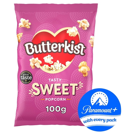 Butterkist Cinema Sweet Popcorn 100G, Imported from Britain