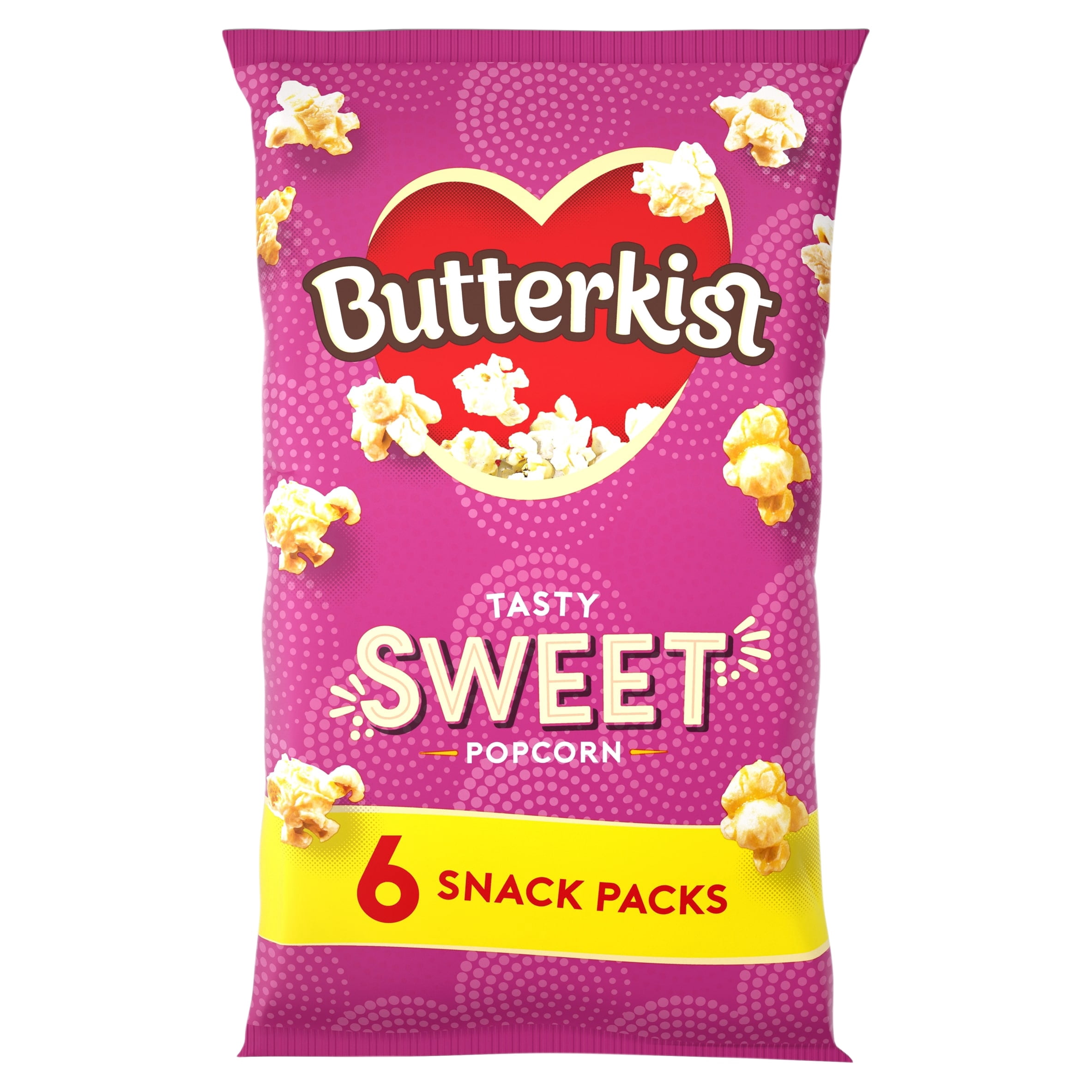 Butterkist Cinema Sweet Popcorn 6X12g, Imported from Britain