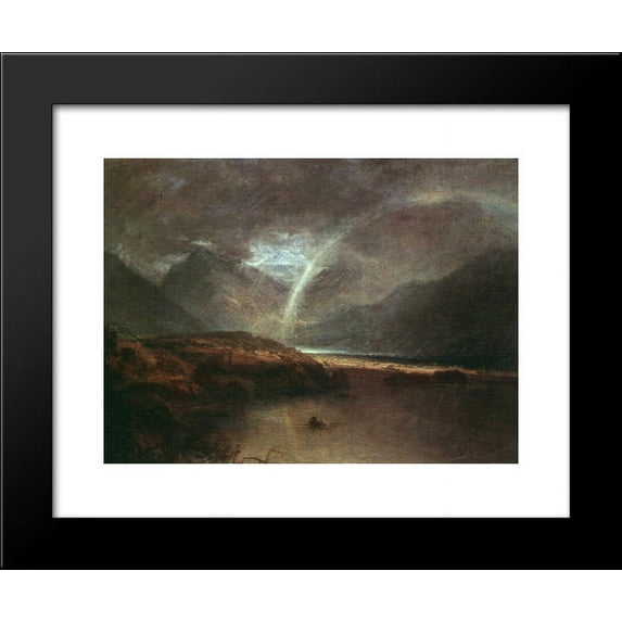 Buttermere Lake, a Shower 20x24 Framed Art Print by William Turner