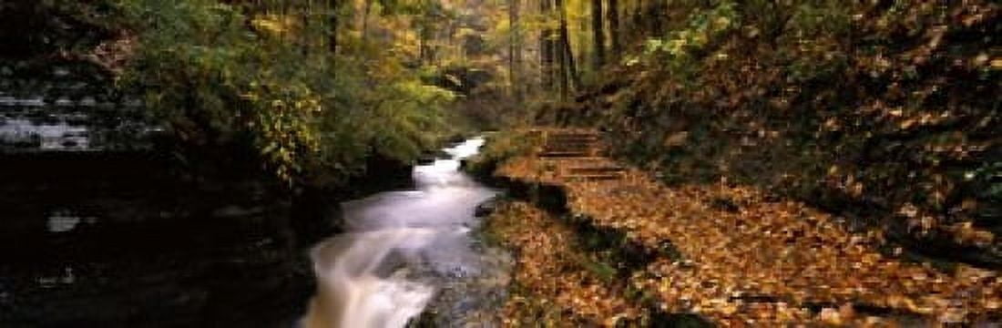 Buttermilk Creek Ithaca New York State USA Canvas Art - Panoramic Images (18 x 6)