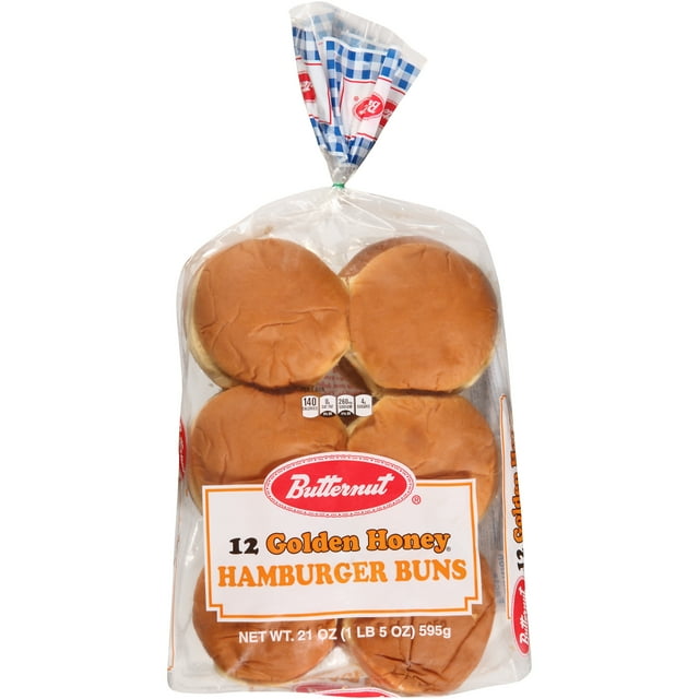 Butternut® Golden Honey® Hamburger Buns 12 ct Bag