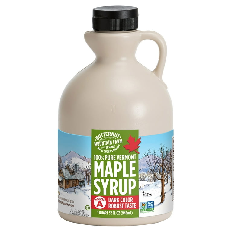Vermont Pure Grade A Dark Maple Syrup