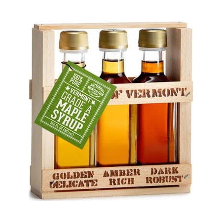 Butternut Mountain Farm 3.4 fl oz Taste of Vermont Crate Bottle of Each Grade of Syrup