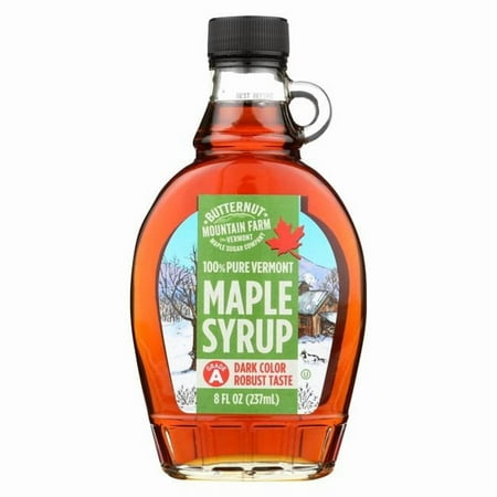 Butternut Mountain Farm 8 fl oz Dark Grade A Glass Maple Syrup