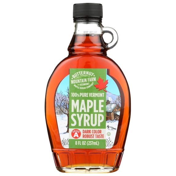 Butternut Mountain Farm - Maple Syrup - Dark Grd A Glass, 8 Fl Oz