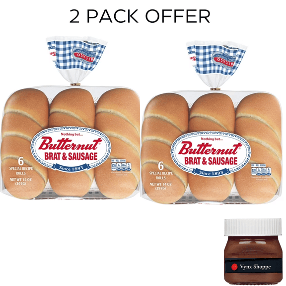 Butternut White Brat & Sausage Rolls, 14 oz, 6 Count