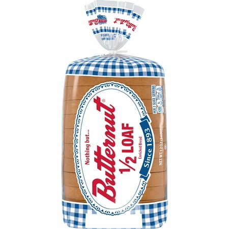 Butternut White Half Loaf Bread, 1/2 Loaf, 12 oz