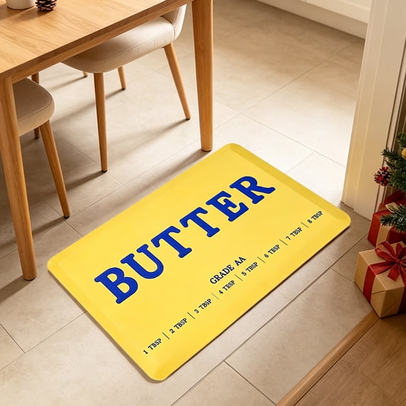 Butters Kitchen Rug, Non Rubber Backing Floor Mat, Absorbent Quick Dry Sink Carpet With Funny Baking Design For Kitchen Home And Gift Use