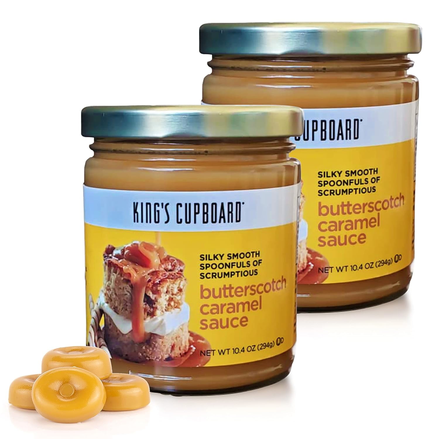 Butterscotch Caramel Sauce Gourmet Dessert Topping - (2 pack) Ice Cream ...