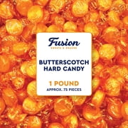 Butterscotch Hard Candy - 1LB Bag (Approx 75 Pieces) of Individually Wrapped Butter Scotch Bulk Candy, Yellow Butterscotch Discs Are Perfect For Snacks And Parties