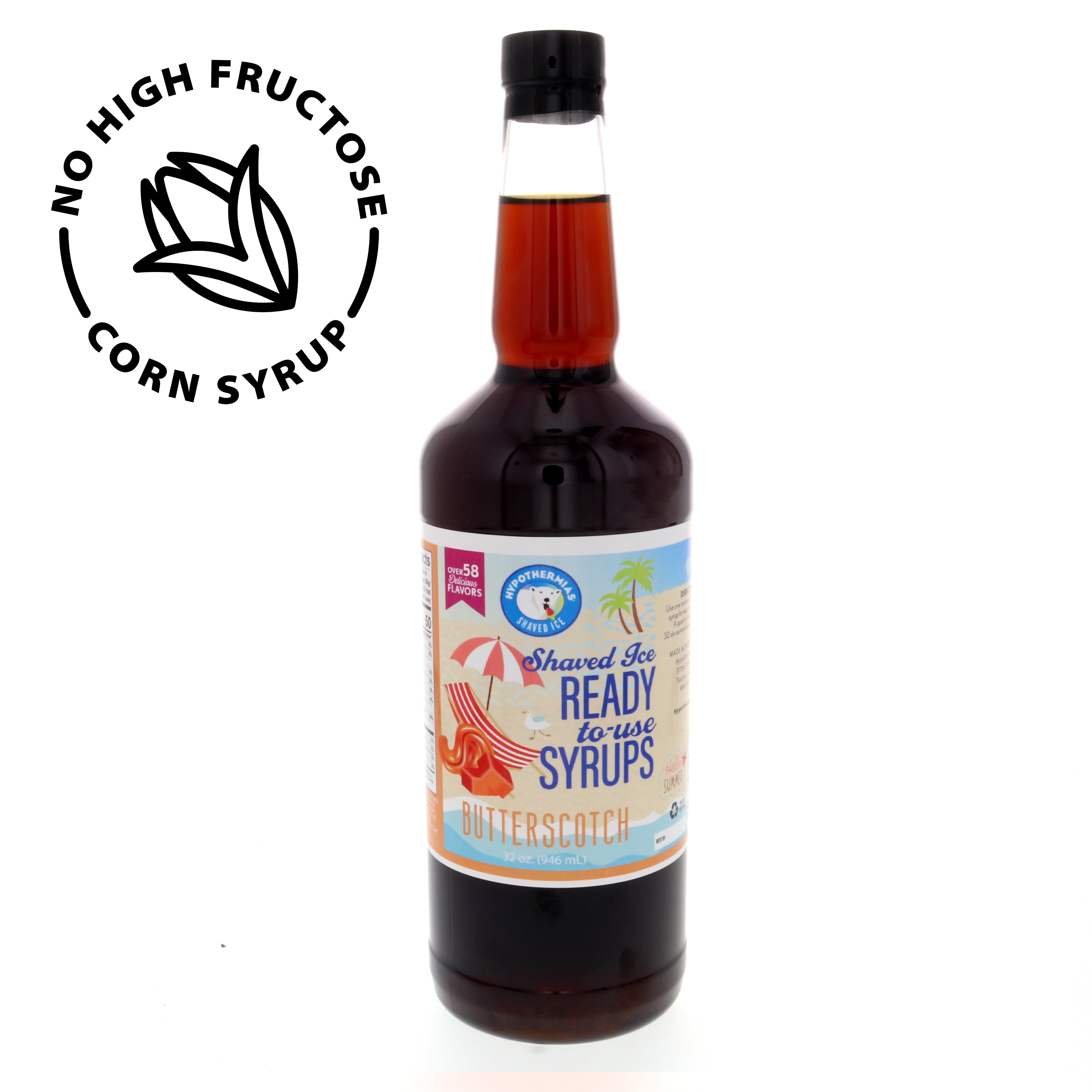 Butterscotch Hypothermias Hawaiian Snow Cones Flavor syrups for drinks