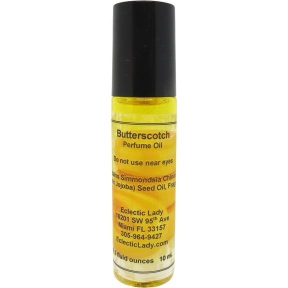 Butterscotch Perfume Oil, 0.3 Oz Portable Roll-On Fragrance