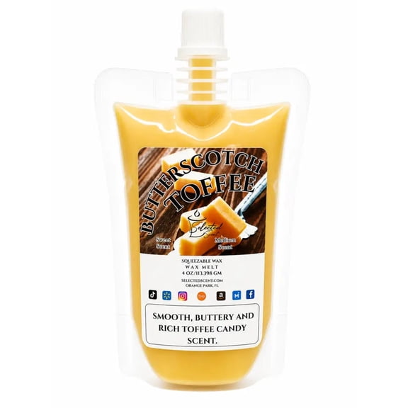 Butterscotch Toffee Squeezable Wax Melt (4Ounces)