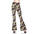 thumbnail image 1 of Buttery Smooth Active Duty Camouflage Bell Bottom Leggings Green L, 1 of 2
