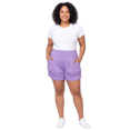 thumbnail image 1 of Buttery Smooth Basic Solid Harem Shorts - Plus Size - 1XL 2XL 3XL Lavender 2XL/3XL, 1 of 1