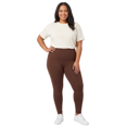 thumbnail image 1 of Buttery Smooth Basic Solid High Waisted Leggings - Extra Plus Size - 3-Inch Waist - 3XL 4XL 5XL Brown One Size Plus, 1 of 1