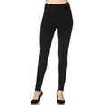 thumbnail image 1 of Buttery Smooth Basic Solid High Waisted Leggings - Plus Size - 5 Inch Waist - 1XL 2XL 3XL - New Mix Black One Size Plus, 1 of 2