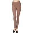 thumbnail image 1 of Buttery Smooth Basic Solid High Waisted Leggings - Plus Size - 5 Inch Waist - 1XL 2XL 3XL - New Mix Mocha One Size Plus, 1 of 2