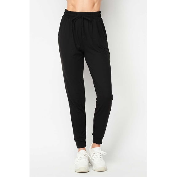 Buttery Smooth Basic Solid Joggers - Plus Size - 1XL 2XL 3XL - New Mix Black 2XL