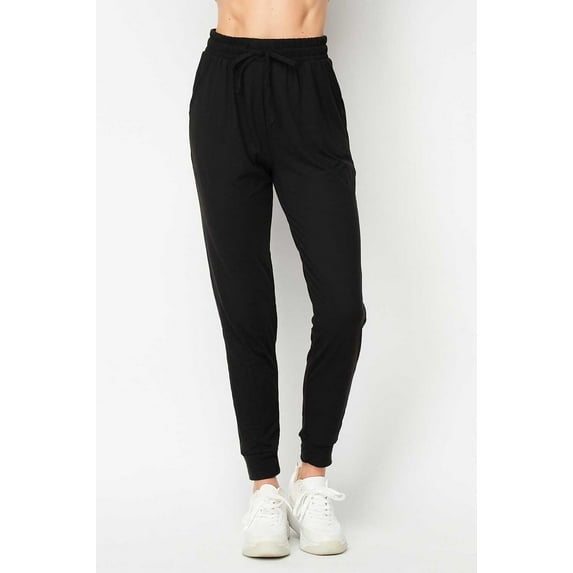 Buttery Smooth Basic Solid Joggers - Plus Size - 1XL 2XL 3XL - New Mix Black 2XL