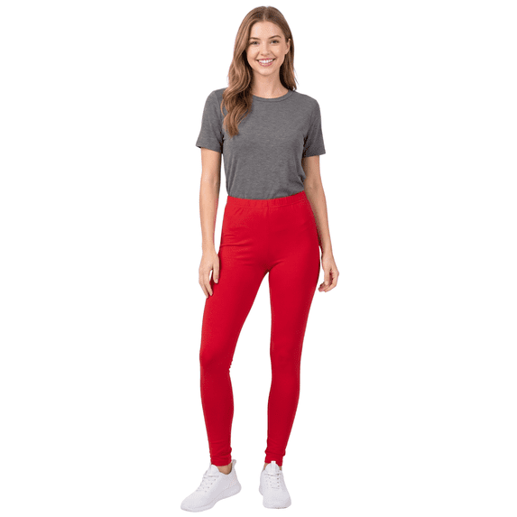 Buttery Smooth Basic Solid Leggings - EEVEE Red One Size Regular