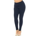 thumbnail image 1 of Buttery Smooth Basic Solid Leggings - Extra Plus Size - 3XL 4XL 5XL - EEVEE Navy XPlus One Size, 1 of 2