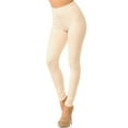 thumbnail image 1 of Buttery Smooth Basic Solid Leggings - New Mix Beige One Size Regular, 1 of 1