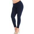 thumbnail image 1 of Buttery Smooth Basic Solid Leggings - Plus Size - 1XL 2XL 3XL - New Mix Navy One Size Plus, 1 of 1