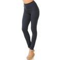 thumbnail image 1 of Buttery Smooth High Waisted Basic Solid Leggings - 3 Inch Waist Charcoal One Size Regular, 1 of 2